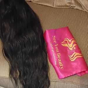 18 Inch Human Hair Headband Wig